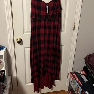 Torrid size 3 red and black plaid dress